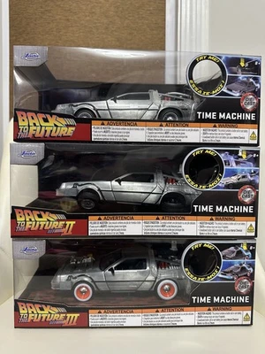 JADA Back to The Future Part 1,2 & 3Time 机器带照明 1: 24 比例 — 第 1/4 张图片
