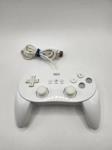 Mando Oficial Nintendo Wii Pro Clásico Blanco RVL-005 OEM PROBADO Wii Retro - Imagen 1 de 11