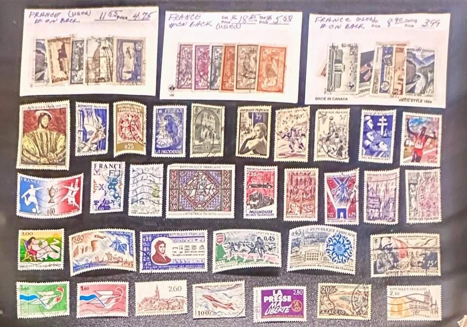 B599, 50+ Stamps Featuring France - Image 1 of 1