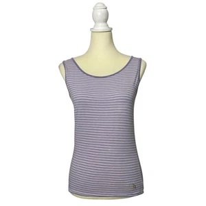 The North Face Purple Striped Tank Top Women's Size Medium - Picture 1 of 12