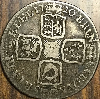 1720 GREAT BRITAIN SILVER SHILLING - Image 1 of 2