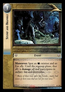 LOTR TCG 4U101 Stump and Bramble  Two Towers - Picture 1 of 1