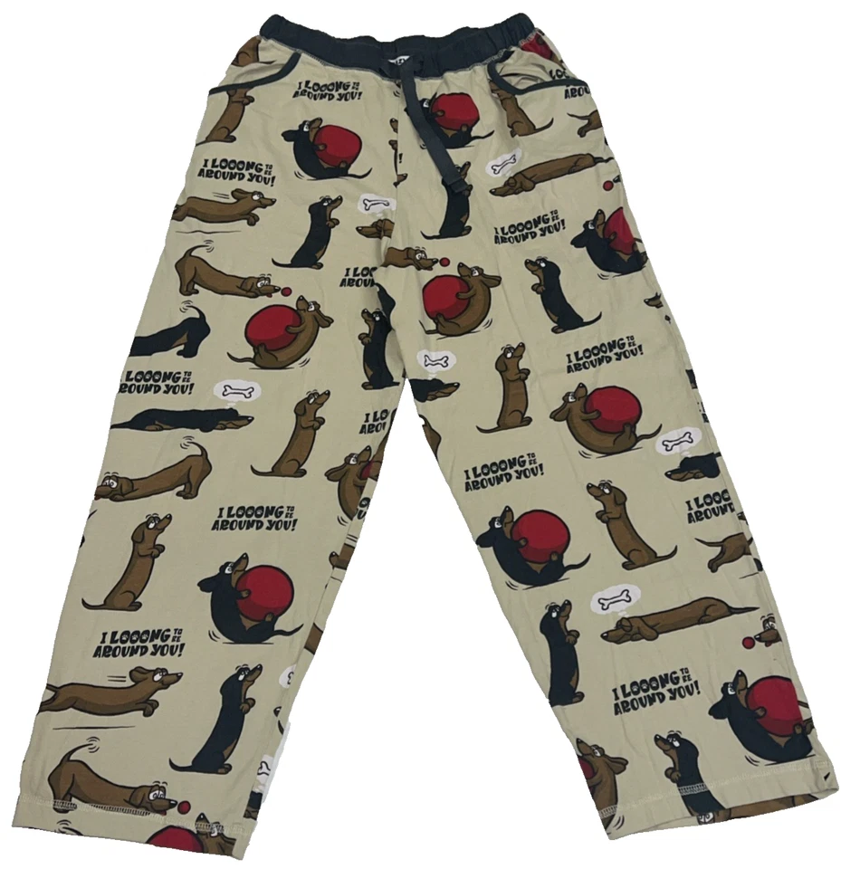 Lazy One Women's Pajama Pants Size Small Dachshund Weiner Dog Lounge PJ Pockets - Image 1 of 4