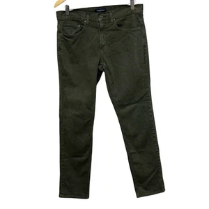 Pantalones de mezclilla Flag Anthem para hombre 32 X 32 verde oliva Oakland ajustados elásticos tiro medio - Imagen 1 de 9