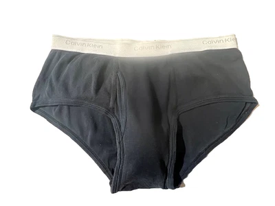 Raro De Colección Años 80 CALVIN KLEIN Hombres Negro Algodón Calzoncillo Ropa Interior Talla 36 #456 U1000 Foto 1 de 4
