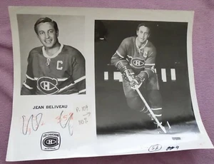 Jean Beliveau ca. 1970 Montreal Candiens team-issued 8x10" composite photo - Picture 1 of 3