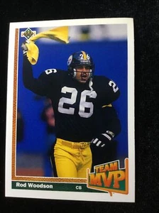 1991 Upper Deck Team MVP Rod Woodson Pittsburgh Steelers #473. Fast Shipping! - Picture 1 of 2