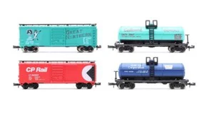 LEBENSECHTER/ MODELLKRAFT SPUR "N" SCHWADER MIT 4 VERSCHIEDENEN TANKWAGEN & BOX GÜTERWAGEN - Bild 1 von 10