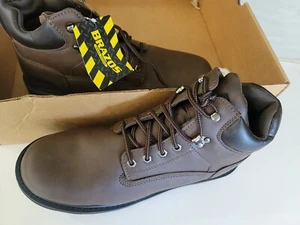 NEW Brazos Men's Tradesman Lace Up Work Boots Brown 12 D (UHL) - Picture 1 of 4