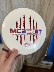 Rare White 6x Claw Discraft Paul McBeth Mcbeast ESP Buzzz 177g Mid Disc Golf New - Picture 1 of 9