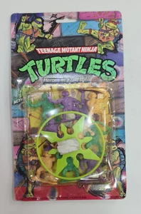 Vintage 90s TMNT Teeanae Mutant Ninja Turtles blister 10 figures NOS - Picture 1 of 3