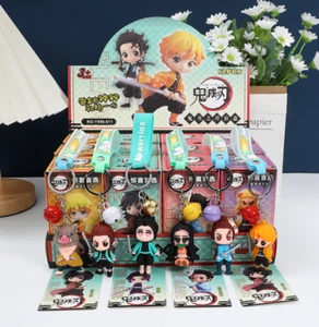 New 12 pcs Mixed Anime PVC Keychain Accessories DIY Pendant Charm - Picture 1 of 1