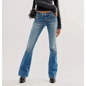 New Free People Diesel Ebbey Jeans Bootcut Flare Mid Rise Denim Blue 26 - Picture 1 of 16