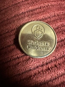 Ficha de corazón de oso moneda de metal del hospital Shriners para niños - Imagen 1 de 2