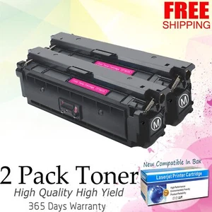 Magenta Toner For HP CF360X 508X LaserJet Enterprise M552 M553 MFP M577 | 2 PACK - Picture 1 of 1