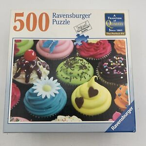 Ravensburger 500 Piece Puzzle "Colorful Cupcakes" 2014 #912226 Complete