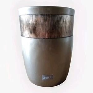 Croscill Home Magnolia 10" Waste Trash basket Ceramic - Picture 1 of 5