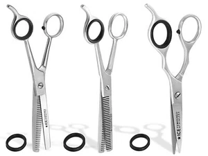 Friseur-Haarscheren Set 3-Teilig 6 + 7 Zoll ICE-Effilierschere Modellierschere - Bild 1 von 6