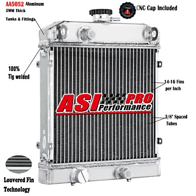 2 Row Aluminum Radiator for Artic Cat Prowler 700 550 TRV 700 550 450 0413-205 - Image 1 of 4