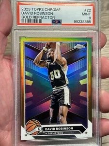 2023 Topps Chrome DAVID ROBINSON Gold Refractor /50 PSA 9 - Picture 1 of 2