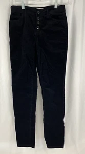 SO Girl's Black Velvet Pants, Adjustable Waist, Black, Size 12 - Picture 1 of 11