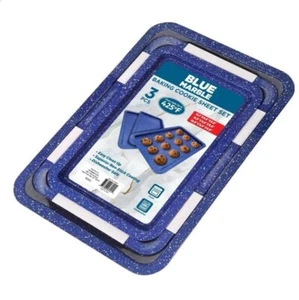 Blue Marble Baking Cookie Sheet Set - Picture 1 of 1