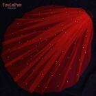 Baroque Bride Cathedral Veils One-Layered Cut Edges Red Wedding Bridals Veil New