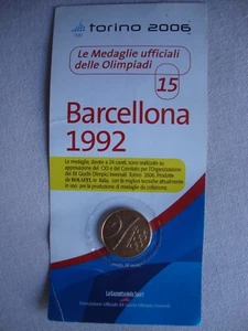 TORINO 2006 Le Medaglie ufficiali delle Olimpiadi  BARCELLONA 1992    - Picture 1 of 1