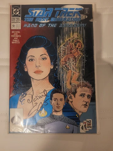 Marina Sirtis Signed Comic Book Star Trek Next Generation Cover
