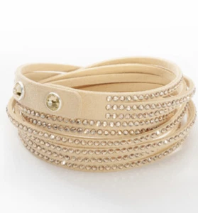💎Pulsera envolvente de cristal de piedra táctil dorada ajustable nuevo estado - Imagen 1 de 8