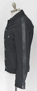 NWT Men's CHRISTIAN DADA Signal Noise Cotton Black Jacket Coat 48 Fits Sz M / L - Picture 1 of 8
