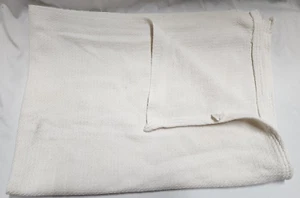 Vintage Beacon Cotton Baby Blanket White Woven Knit Waffle Weave WPL 1675 USA - Picture 1 of 6