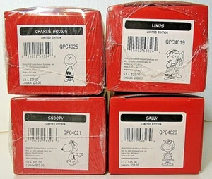 Hallmark Porcelain Jointed PEANUTS dolls Charlie Brown, Linus, Snoopy, Sally - Picture 1 of 11