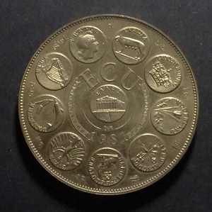 Greece - France 1981 ECU Rodier - Diameter 40 mm - Picture 1 of 2