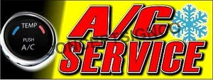 2'X5' A/C SERVICE BANNER Outdoor Indoor Schild Autowerkstatt Klimaanlage Reparatur - Bild 1 von 3