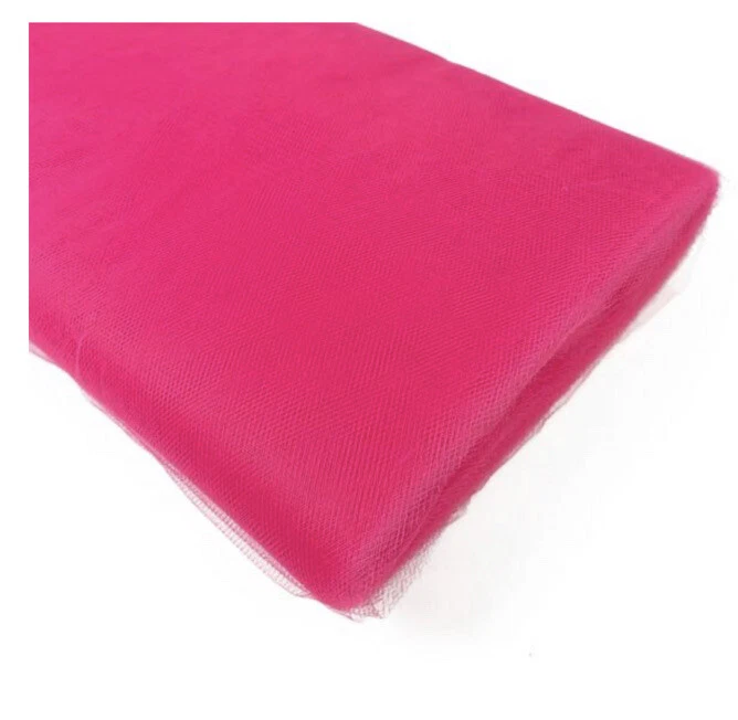 Pink Tulle fabric 108” Width Sold by the yard - Image 1 of 1