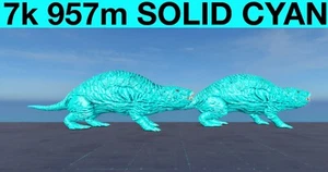 TOP STATS 7k 957m Solid Cyan Roll Rat Ark Survival Ascended ASA PVE - Picture 1 of 8