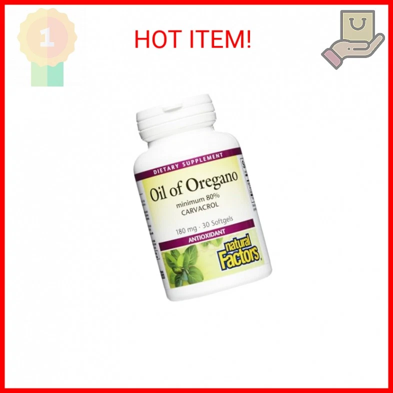 Factores Naturales, Aceite de Orégano 180 mg, Ayuda a Mantener Buena Salud con Extra Foto 1 de 2