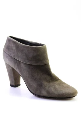 Botines al tobillo Kate Spade New York para mujer de tacón ancho gris gamuza talla 8,5 M Foto 1 de 4