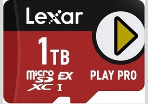 1TB Play PRO microSD Express Card, UHS-I, C10, U3, V30, Full HD, 4K, Up to 90... - Picture 1 of 7