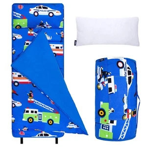 Kids Microfiber Nap Mat – Soft Sleep Mat with Pillow, Ideal for School & Trav... - Picture 1 of 8