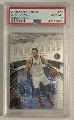 2019 Panini Prizm DOMINANCE INSERT / Luka Doncic / PSA 10 GEM MINT - Image 1 of 2