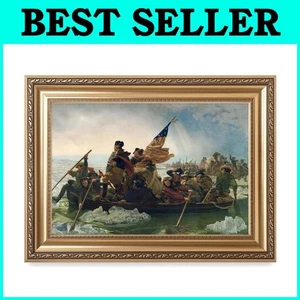 Washington Crossing the Delaware Giclee Print - Framed Art for Historical Decor - Picture 1 of 9