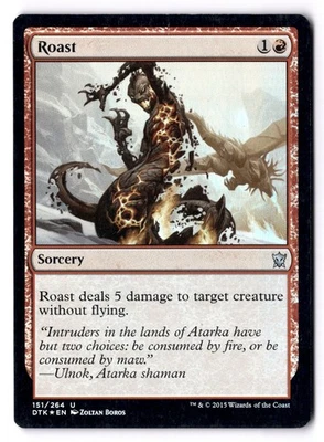 Roast LP* FOIL Dragon's Of Tarkir ENGLISH 151/264 mtg -UnltdCards - Image 1 of 2