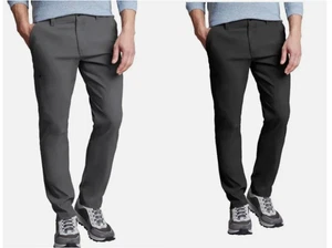 Copper & Oak Mens Tech Utility Pants BLACK GREY 38x30 38x29 Straight Fit NEW - Picture 1 of 11