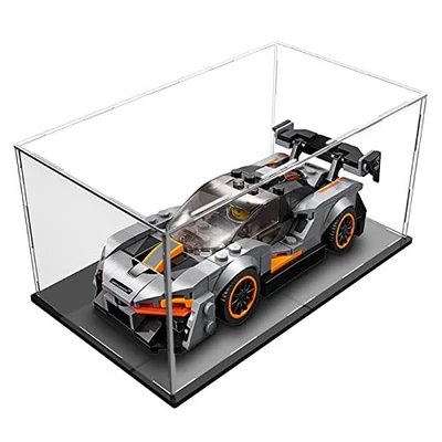 Clear Acrylic Display Case with Black Acrylic Base for 124 or 132 Scale Vehic... - Image 1 of 4