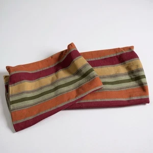 Fundas de almohada a rayas Tierra Crate And Barrel 12x18 - Imagen 1 de 4