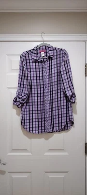 Betsy Johnson клетчатая оборка. Рубашка для сна размер средний  - Изображение 1 из 4