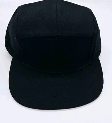 Gorra de cámper de lona clásica de 5 paneles para hombre negra OSFM talla única algodón SEARS Foto 1 de 4