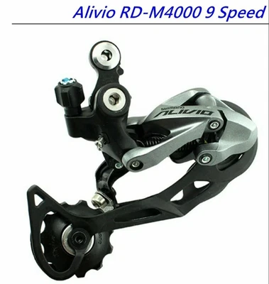 NEW Shimano Alivio RD-M4000 9 Speed Mountain Bike Rear Derailleur - Image 1 of 4